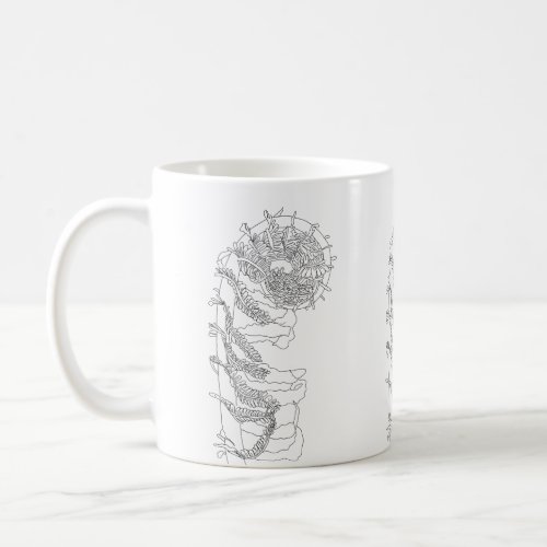 Fiddlehead Fern Illustration Coffee Mug