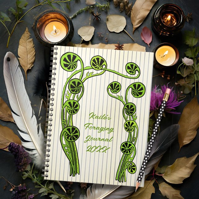 Fiddlehead Ferns Art Custom Spring Journal (Creator Uploaded)