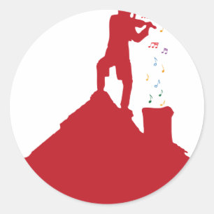 Fiddler classic round sticker