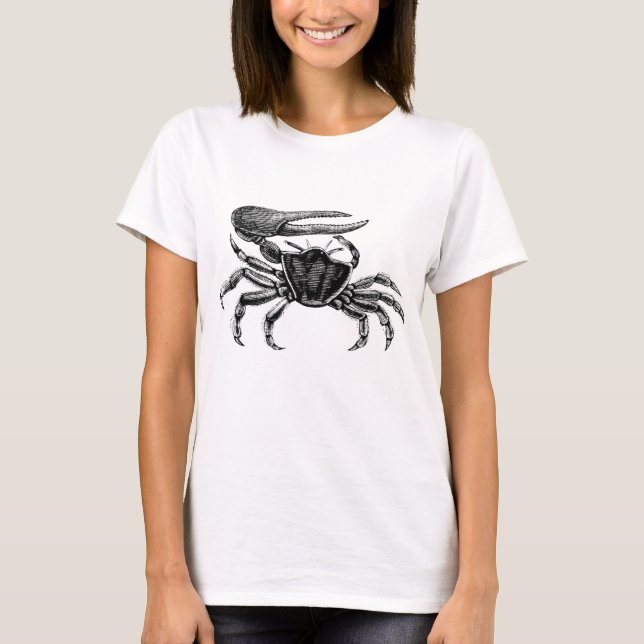 Fiddler Crab Drawing T-Shirt (Front)
