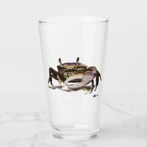 Fiddler Crab Water Glass