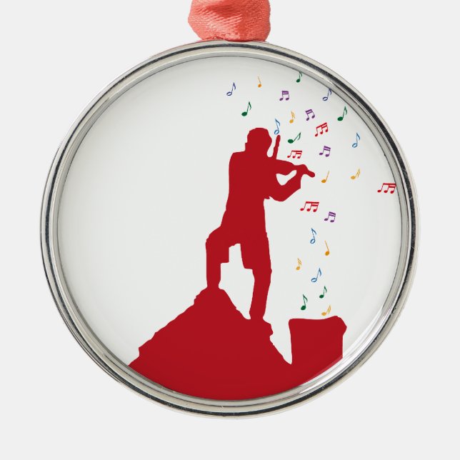 Fiddler  metal ornament (Front)