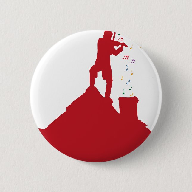 Fiddler  pinback button (Front)