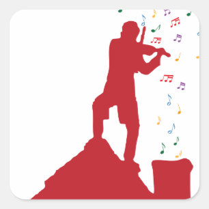 Fiddler  square sticker