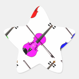 Fiddles Star Sticker