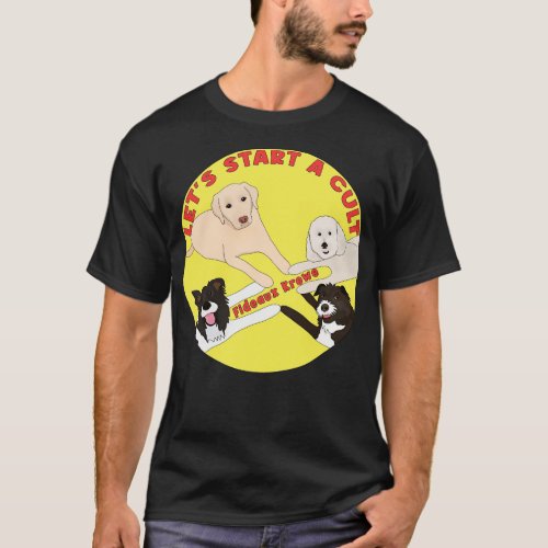 Fideaux Krewe Collie Poodle Mutt and Labrador T_Shirt