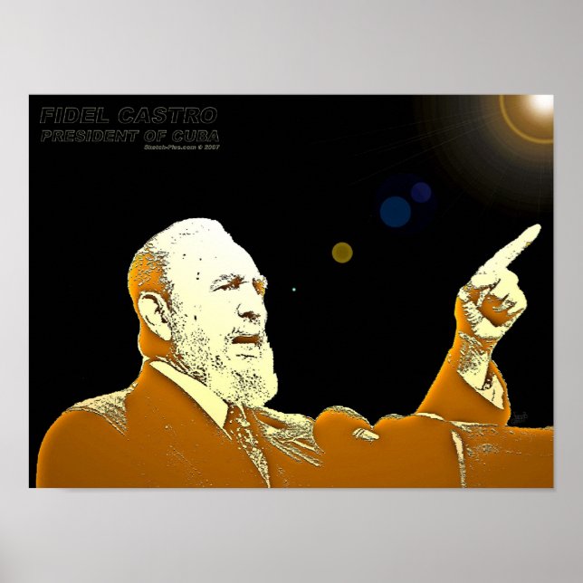 Fidel Castro-24x18-PRINT Poster (Front)