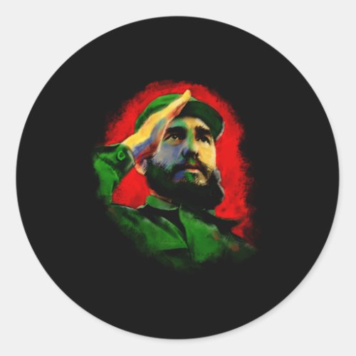 Fidel Castro Classic Round Sticker