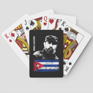 Fidel Castro Cuba Revolution Cuban Flag Poker Cards