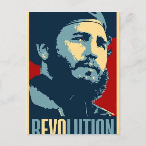 Fidel Castro _ Cuban Revolution President of Cuba Postcard