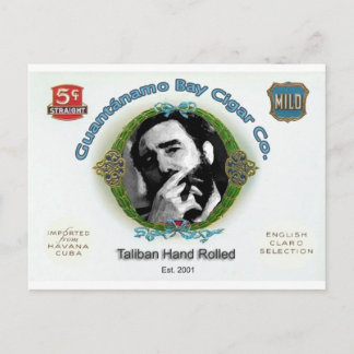 Fidel Castro Guantanamo Bay Cuba Cigar Company Postcard