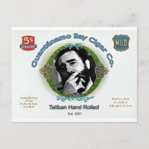 Fidel Castro Guantanamo Bay Cuba Cigar Company Postcard
