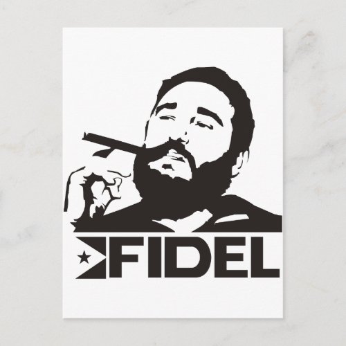 Fidel Castro Postcard