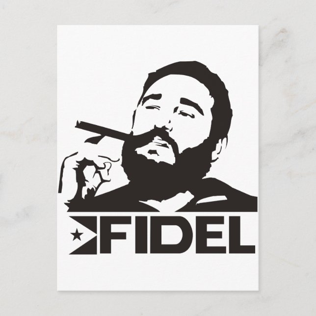 Fidel Castro Postcard (Front)