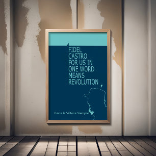 Fidel Castro, Presidente, Revolution, Cuba, Havana Foam Board