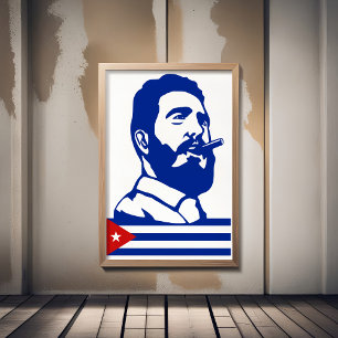 Fidel Castro, Presidente, Revolution, Cuba, Havana Poster