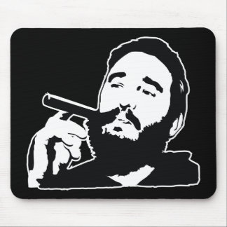 Fidel Castro with Cigar Portrait Mousepad