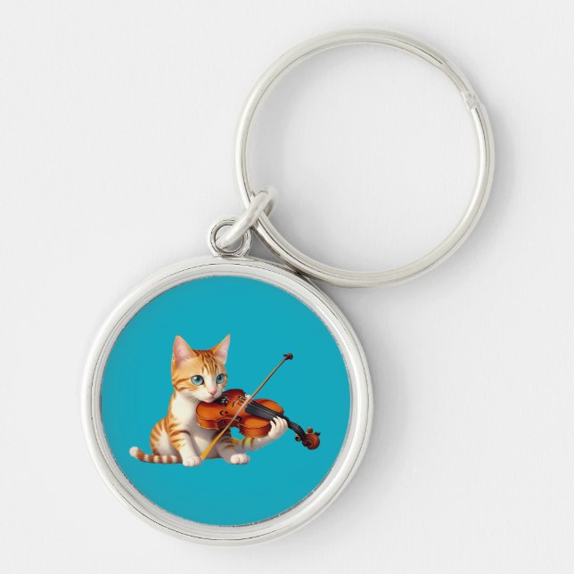 Fidel Kitty Keychain (Front)