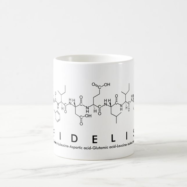 Fidelis peptide name mug (Center)