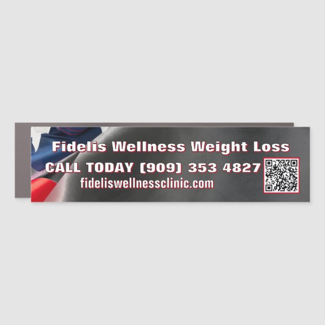 Fidelis Wellness Weight Loss Business Car Magnet (Front)