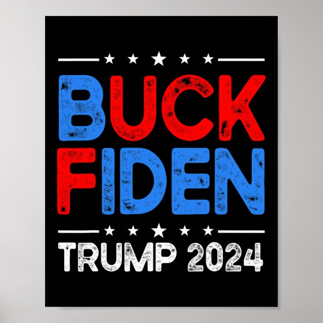 Fiden Anti Biden Funny Impeach Joe Biden - Trump 2 Poster (Front)