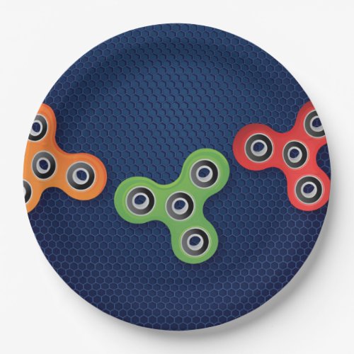 Fidget Spinner Birthday Party Plates