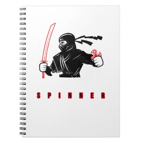 Fidget Spinner Master Ninja Gifts Notebook