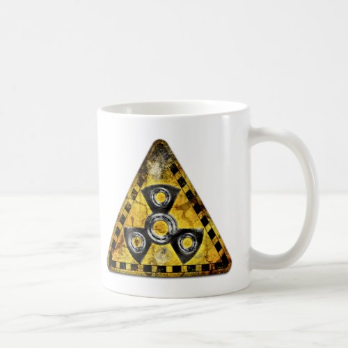 Fidget Spinner Nuclear Radiation Warning Triangle Coffee Mug