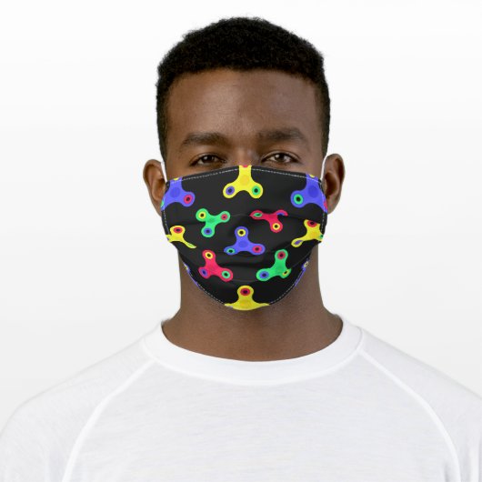 Fidget Spinner Toy Face Mask (Worn)