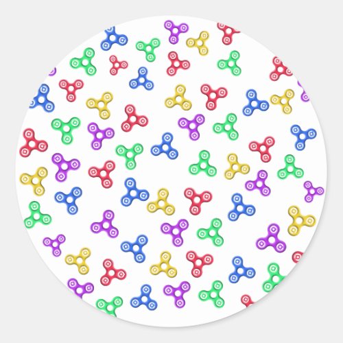 Fidget Spinners Classic Round Sticker