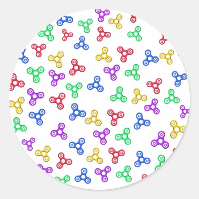 Fidget Spinners Classic Round Sticker (Front)
