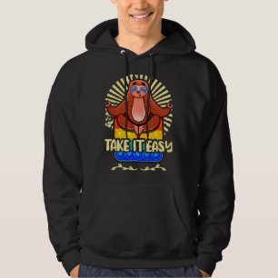 Fidget Toy Pop It Funny Sloth Yoga Hoodie