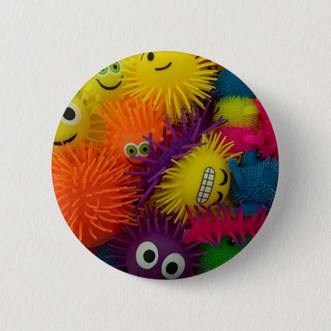 Fidget Toy Squishy Ball Button (Front)