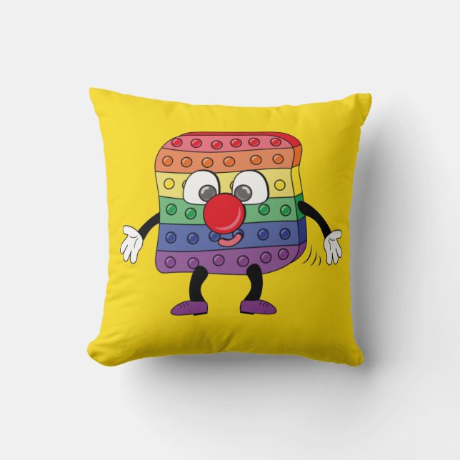 Fidget Widget Throw Pillow (Front)