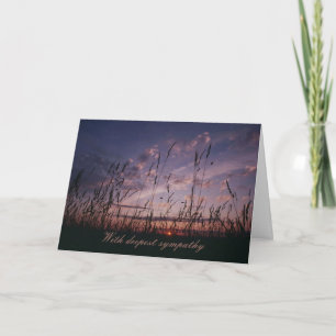 Field and Sky Condolence Card