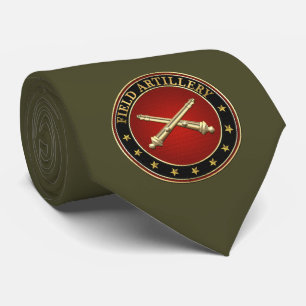 Field Artillery Branch Insignia Neck Tie