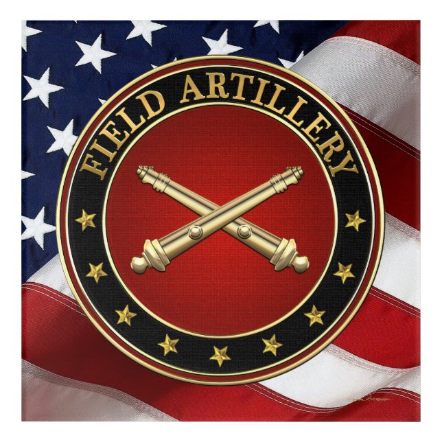 Field Artillery Branch Insignia Special Edition Acrylic Print (Front)