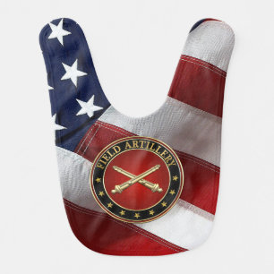 Field Artillery Branch Insignia Special Edition Baby Bib