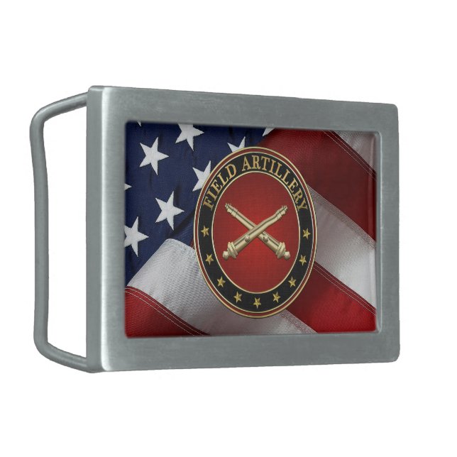 Field Artillery Branch Insignia Special Edition Belt Buckle (Front Left)