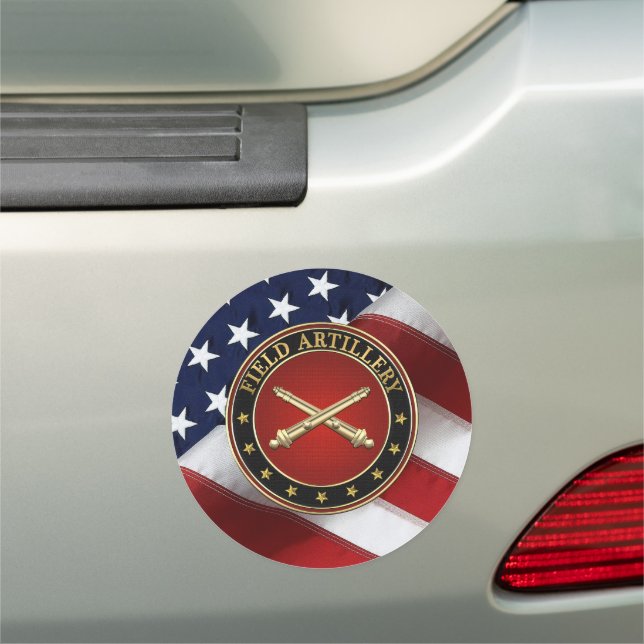 Field Artillery Branch Insignia Special Edition Car Magnet (In Situ)