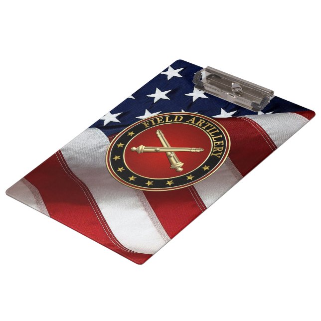 Field Artillery Branch Insignia Special Edition Clipboard (Angled)