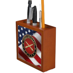 Field Artillery Branch Insignia Special Edition Desk Organizer