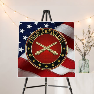 Field Artillery Branch Insignia Special Edition Foam Board