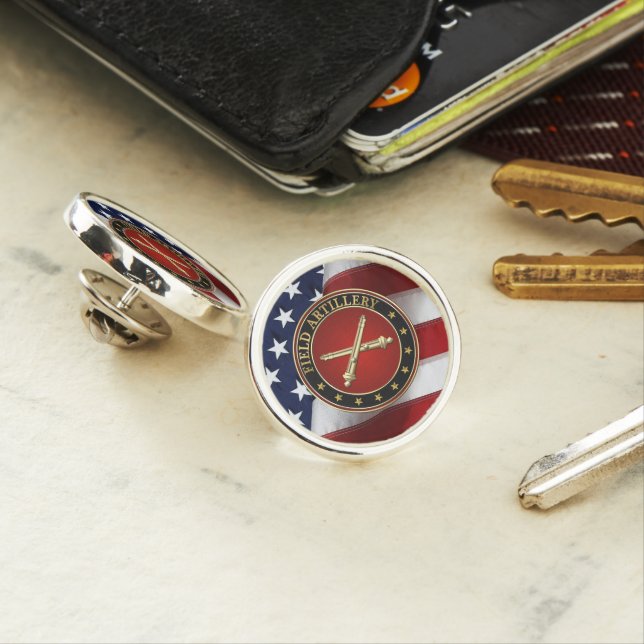 Field Artillery Branch Insignia Special Edition Lapel Pin (In Situ)