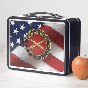Field Artillery Branch Insignia Special Edition Metal Lunch Box