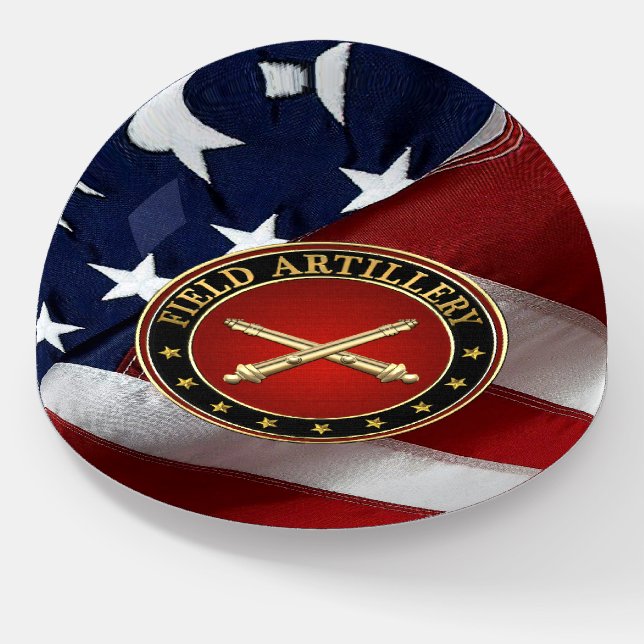 Field Artillery Branch Insignia Special Edition Paperweight (Angled)