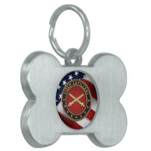 Field Artillery Branch Insignia Special Edition Pet ID Tag