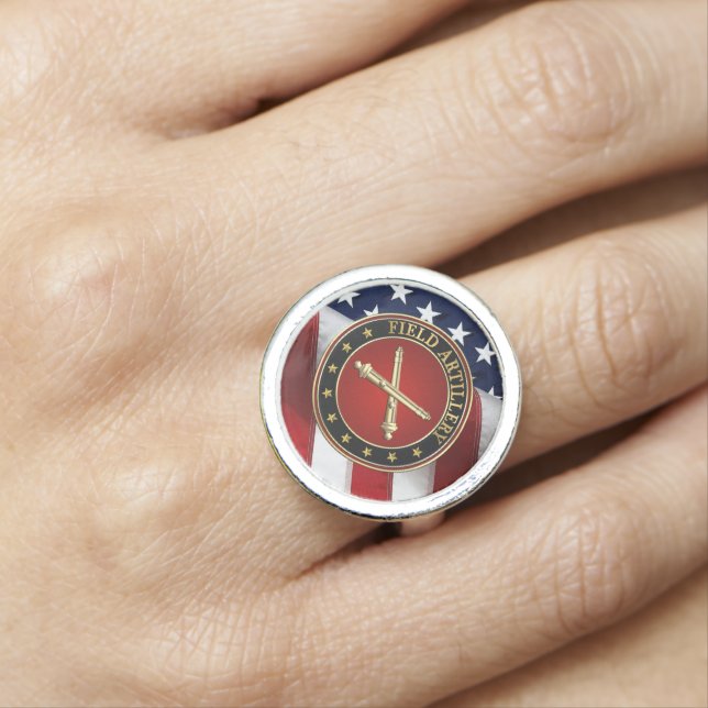 Field Artillery Branch Insignia Special Edition Ring (In Situ)