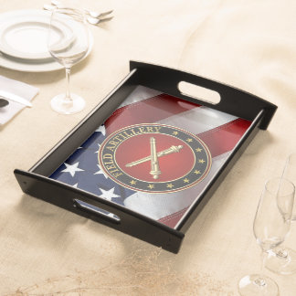 Field Artillery Branch Insignia Special Edition Serving Tray