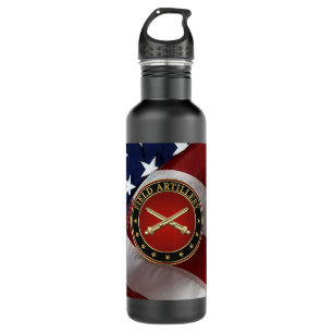 Field Artillery Branch Insignia Special Edition Stainless Steel Water Bottle
